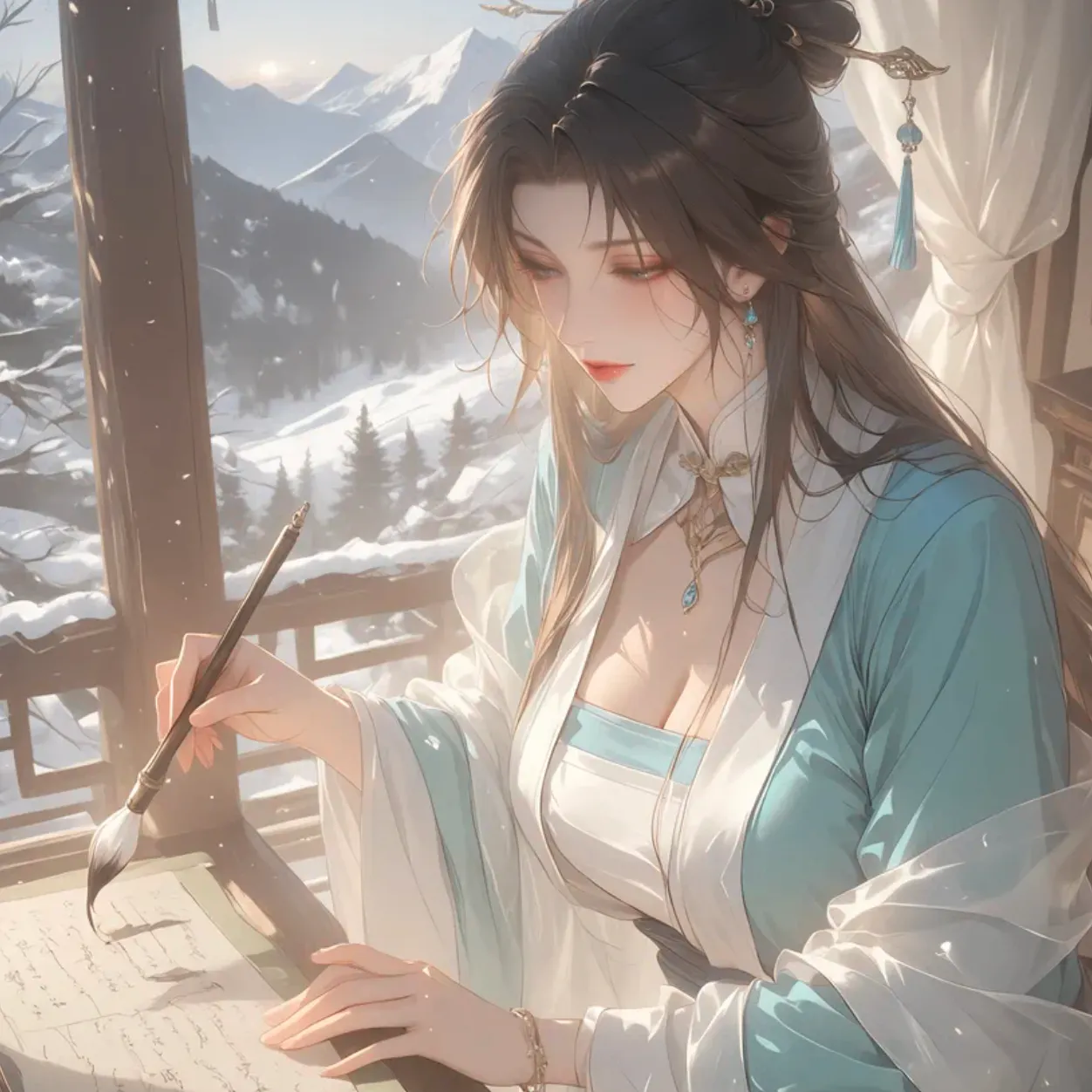 睨