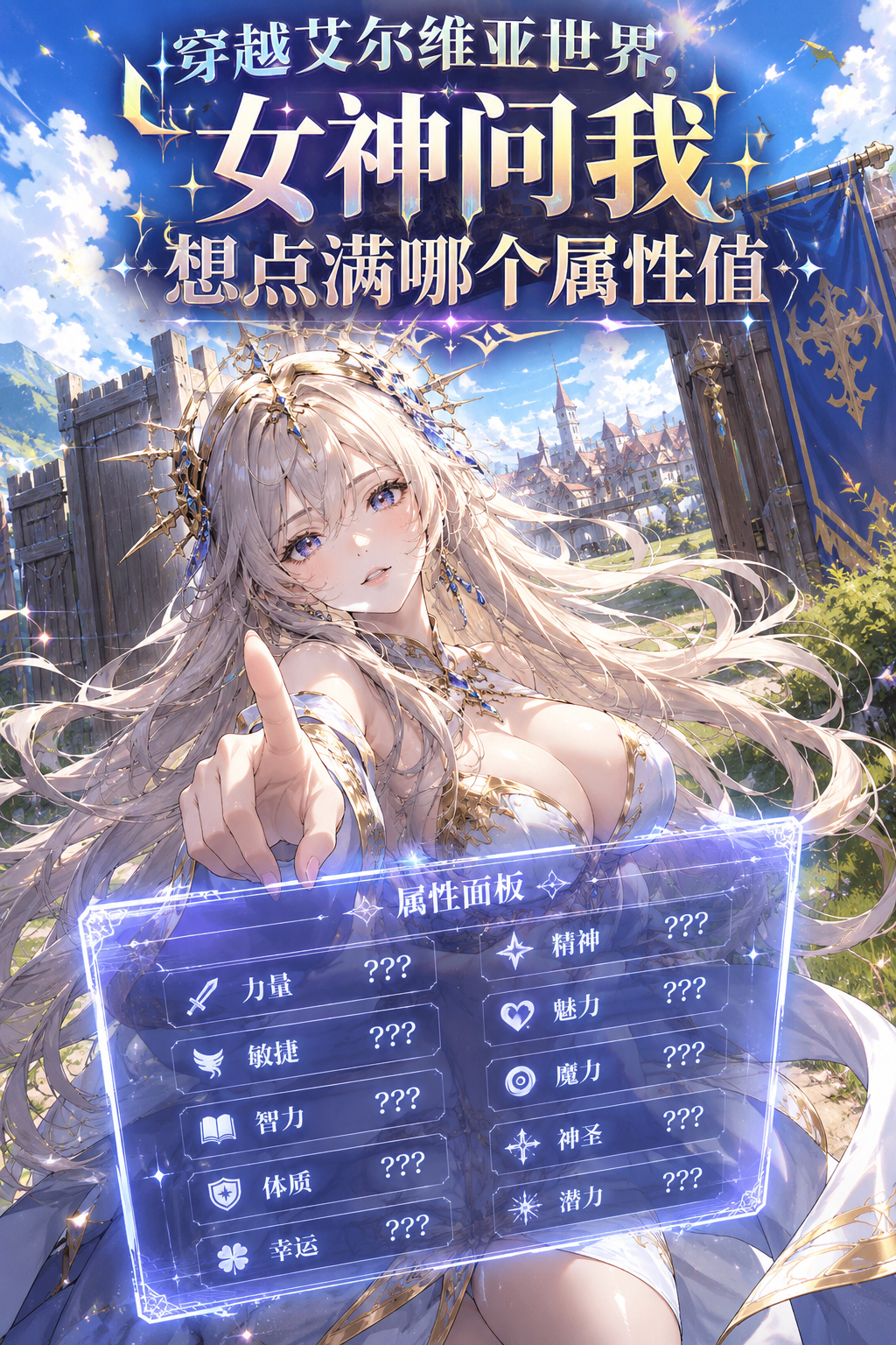 穿越艾尔维亚世界，女神问我想点满哪个属性值